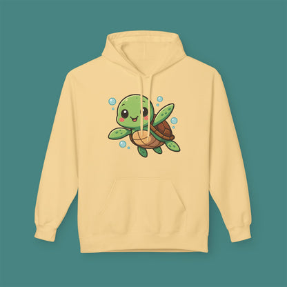 Cartoon Cute Turtle Fleece Unisex Hoodie