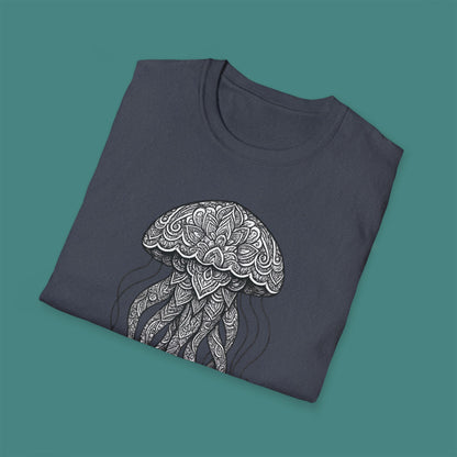 Intricate Mandala Jellyfish Unisex T-Shirt