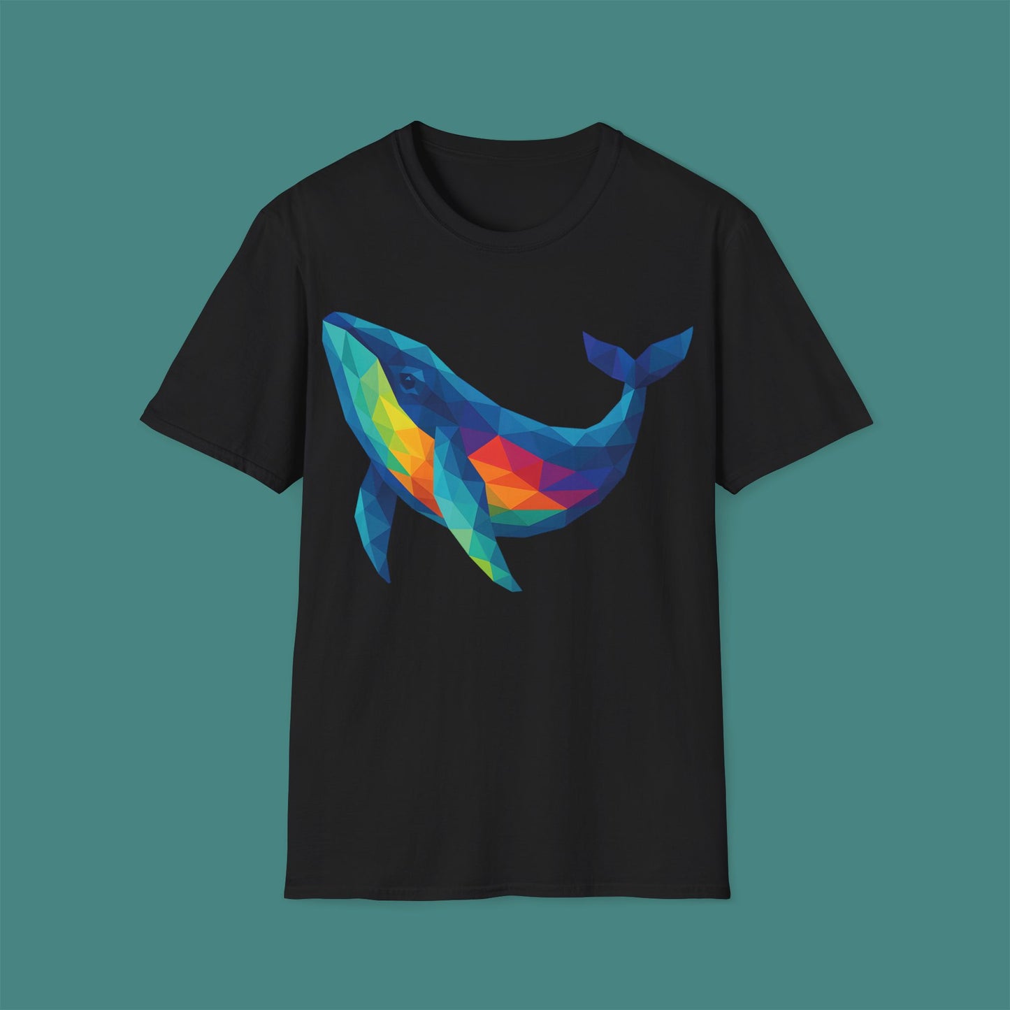 Geometric Polygon Whale Unisex T-Shirt
