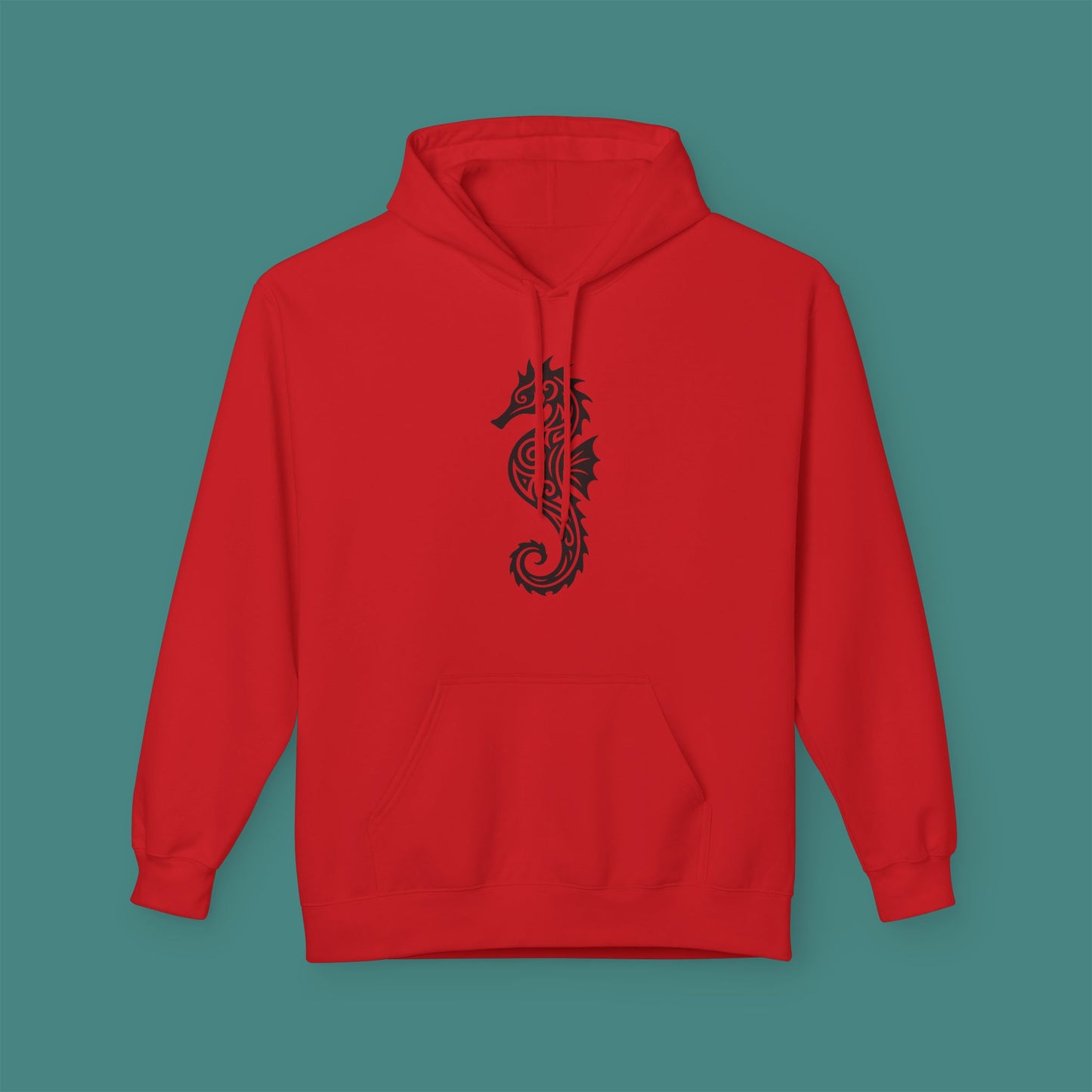 Tribal Tattoo Seahorse Fleece Unisex Hoodie