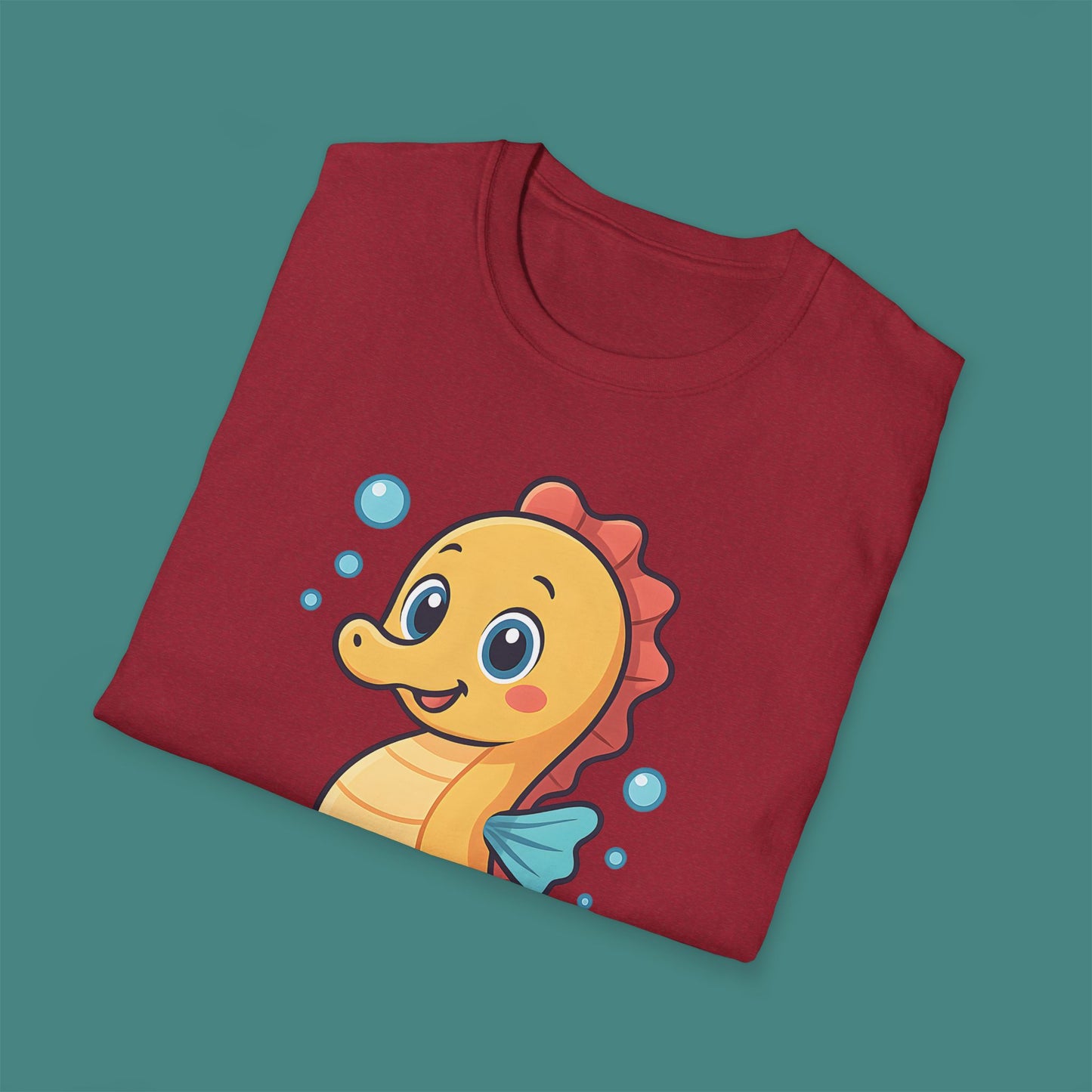 Cartoon Cute Seahorse Unisex T-Shirt