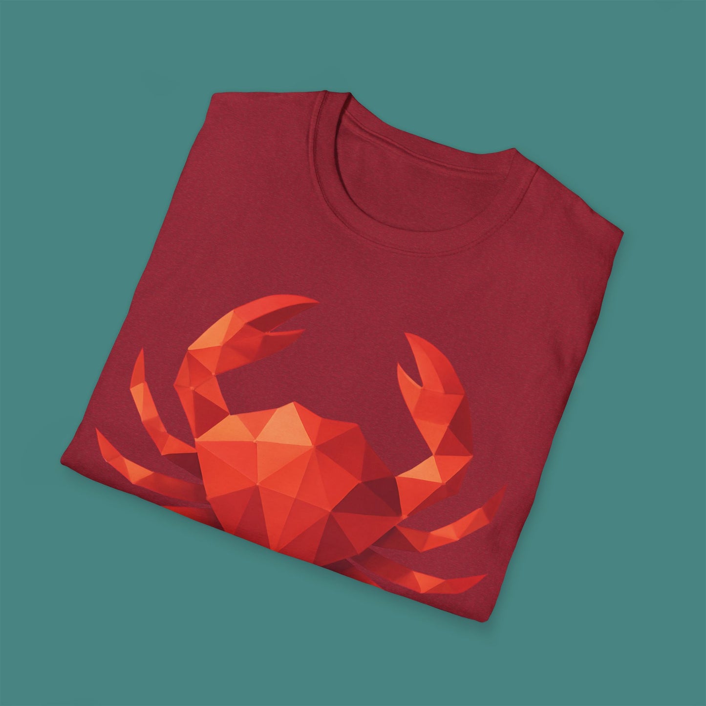 Geometric Polygon Crab Unisex T-Shirt