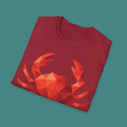 Geometric Polygon Crab Unisex T-Shirt