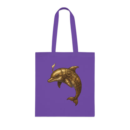 Steampunk Mechanical Dolphin Tote Bag
