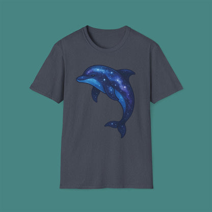 Cosmic Galaxy Dolphin Unisex T-Shirt