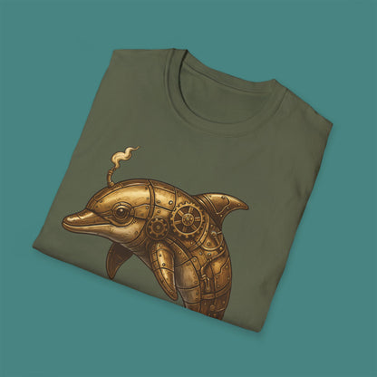 Steampunk Mechanical Dolphin Unisex T-Shirt