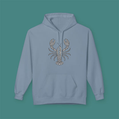 Intricate Mandala Lobster Fleece Unisex Hoodie