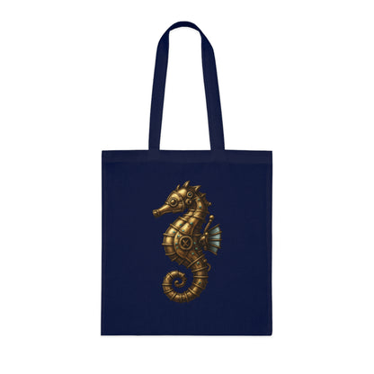 Steampunk Mechanical Seahorse Tote Bag
