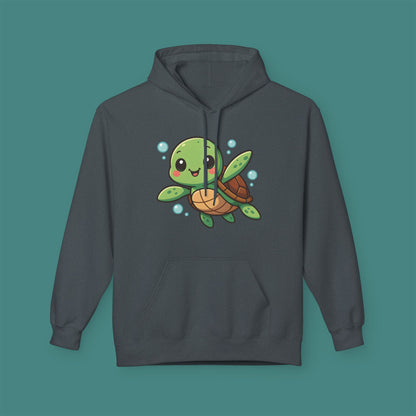 Cartoon Cute Turtle Fleece Unisex Hoodie