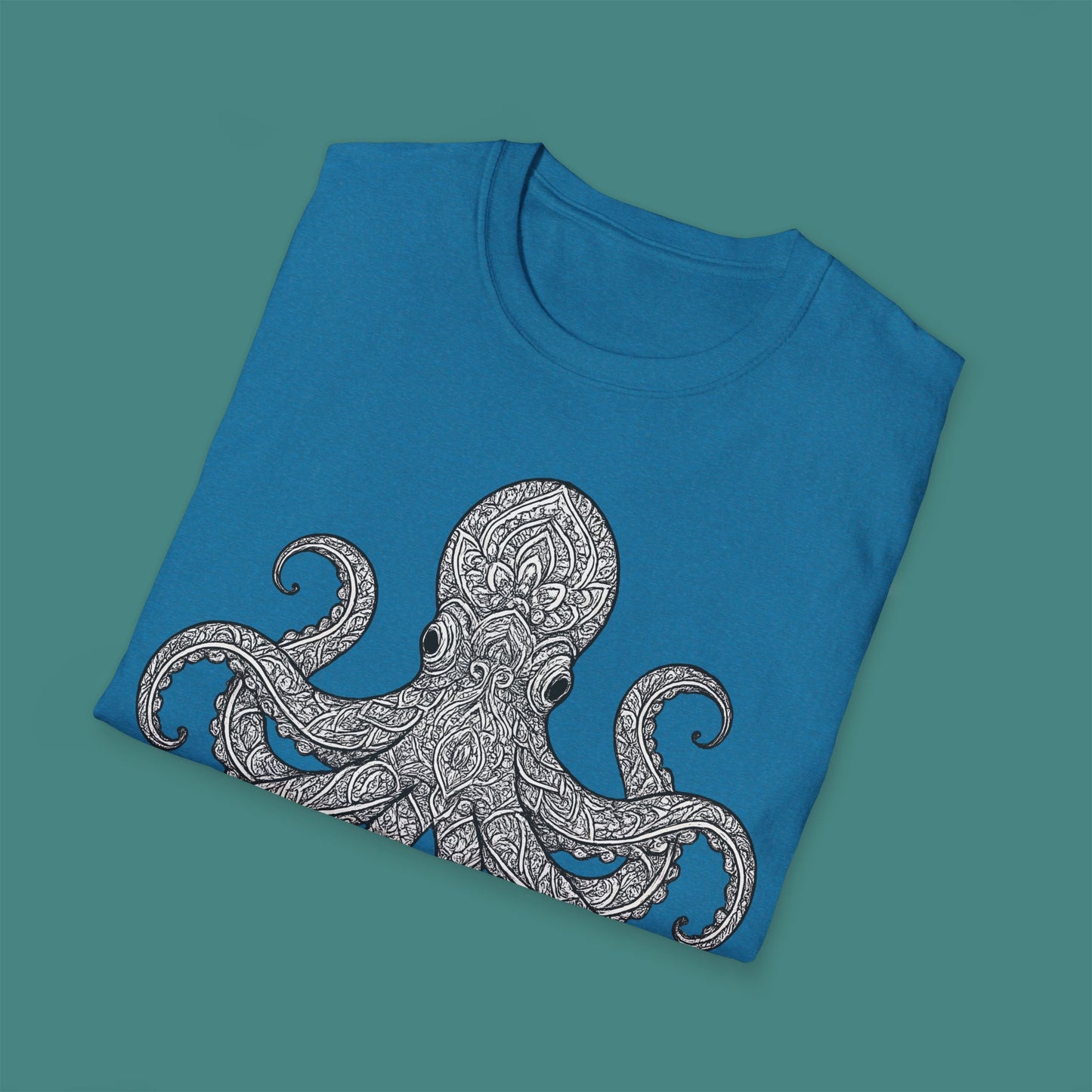 Intricate Mandala Octopus Unisex T-Shirt
