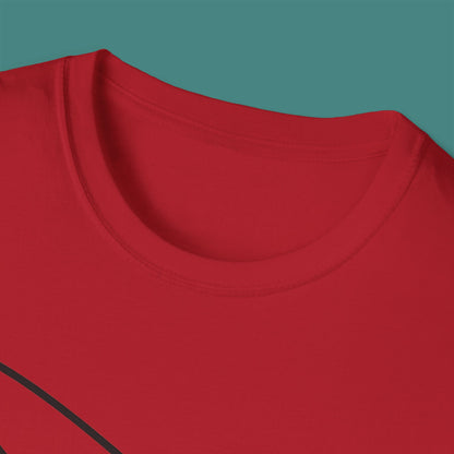 Minimalist Line Art Whale Unisex T-Shirt
