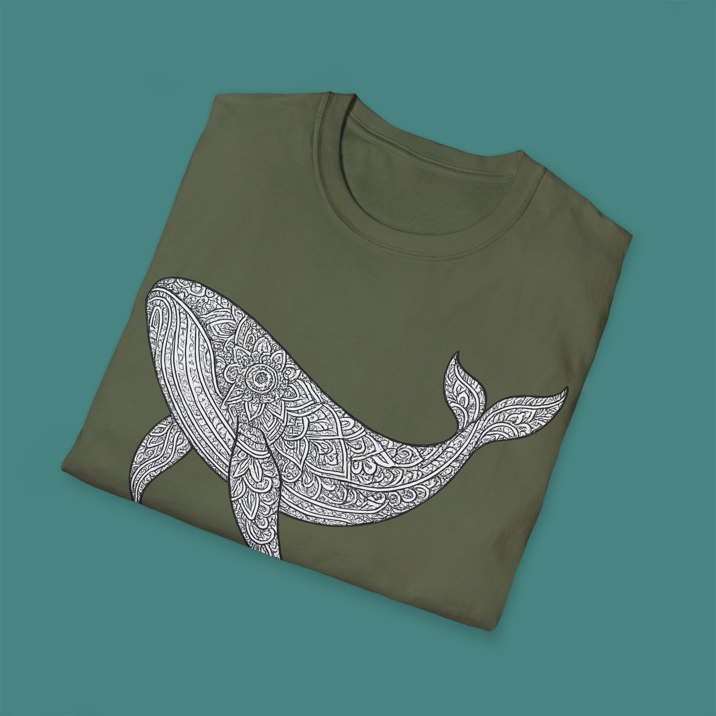 Intricate Mandala Whale Unisex T-Shirt
