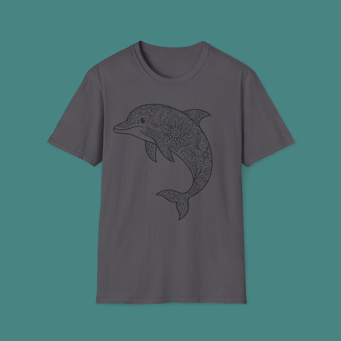 Intricate Mandala Dolphin Unisex T-Shirt