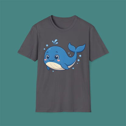 Cartoon Cute Whale Unisex T-Shirt