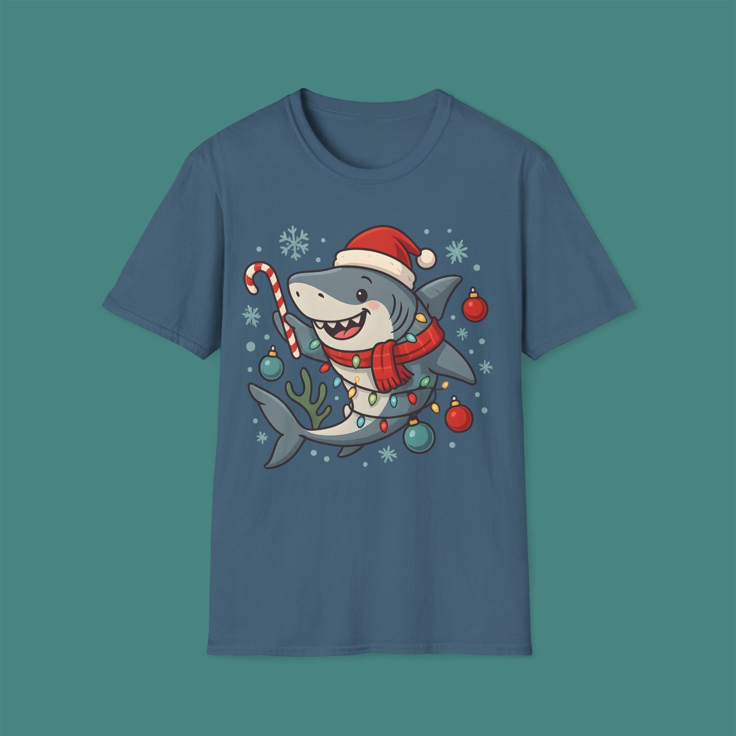 Christmas Shark Unisex T-Shirt