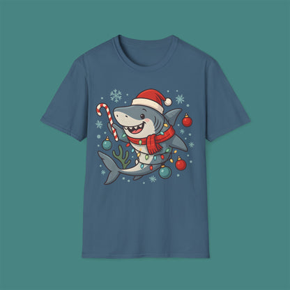 Christmas Shark Unisex T-Shirt
