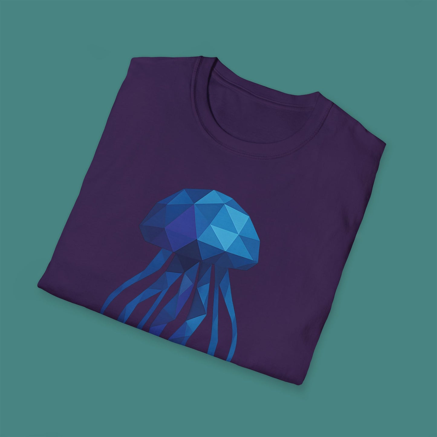 Geometric Polygon Jellyfish Unisex T-Shirt