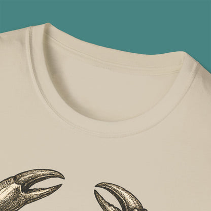 Vintage Etching Crab Unisex T-Shirt
