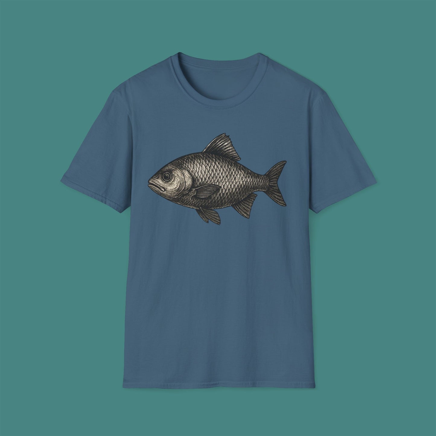 Vintage Etching Fish Unisex T-Shirt