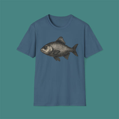 Vintage Etching Fish Unisex T-Shirt