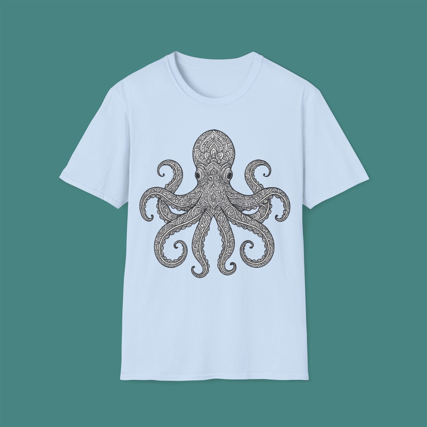Intricate Mandala Octopus Unisex T-Shirt