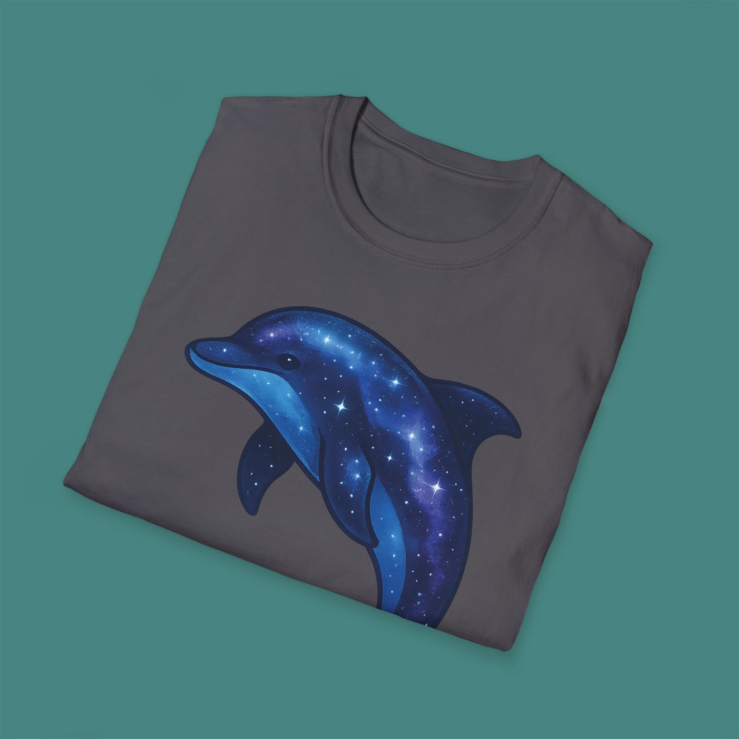 Cosmic Galaxy Dolphin Unisex T-Shirt