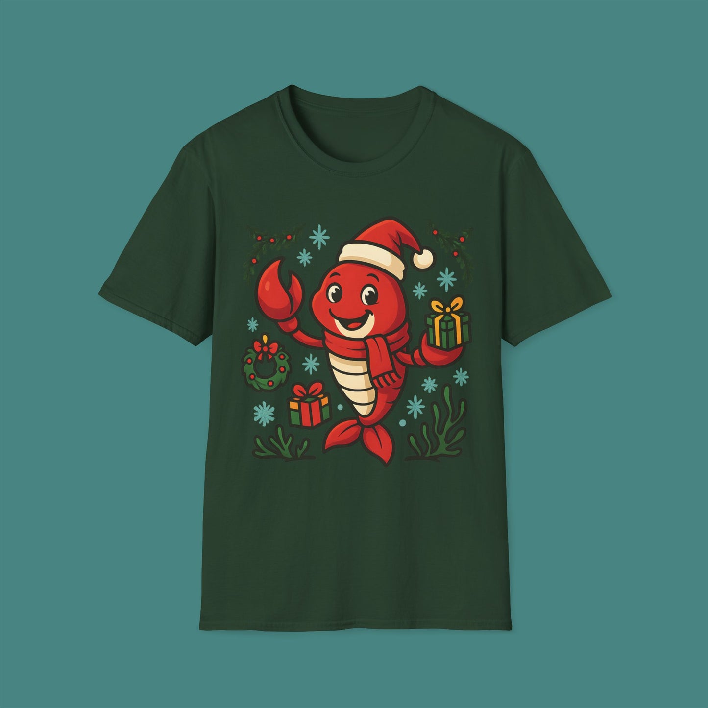 Christmas Lobster Unisex T-Shirt
