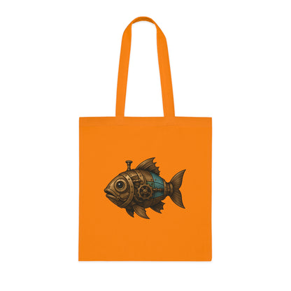 Steampunk Mechanical Fish Tote Bag