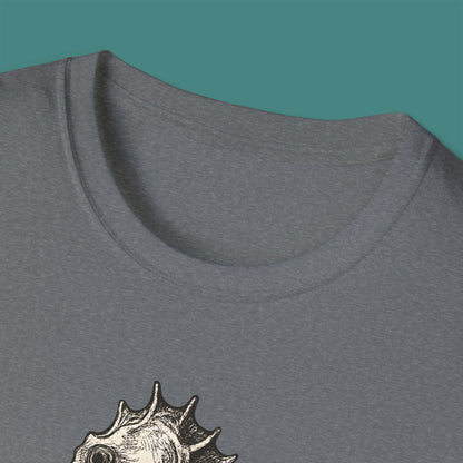 Vintage Etching Seahorse Unisex T-Shirt