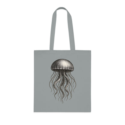 Vintage Etching Jellyfish Tote Bag