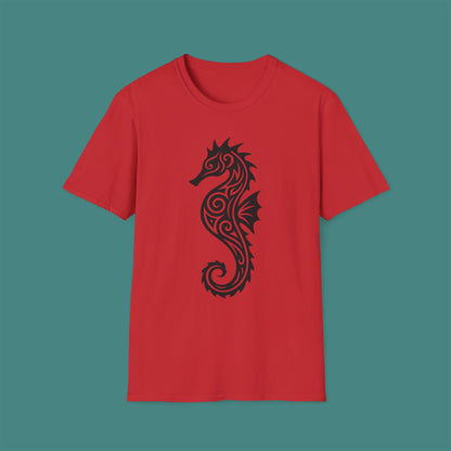 Tribal Tattoo Seahorse Unisex T-Shirt