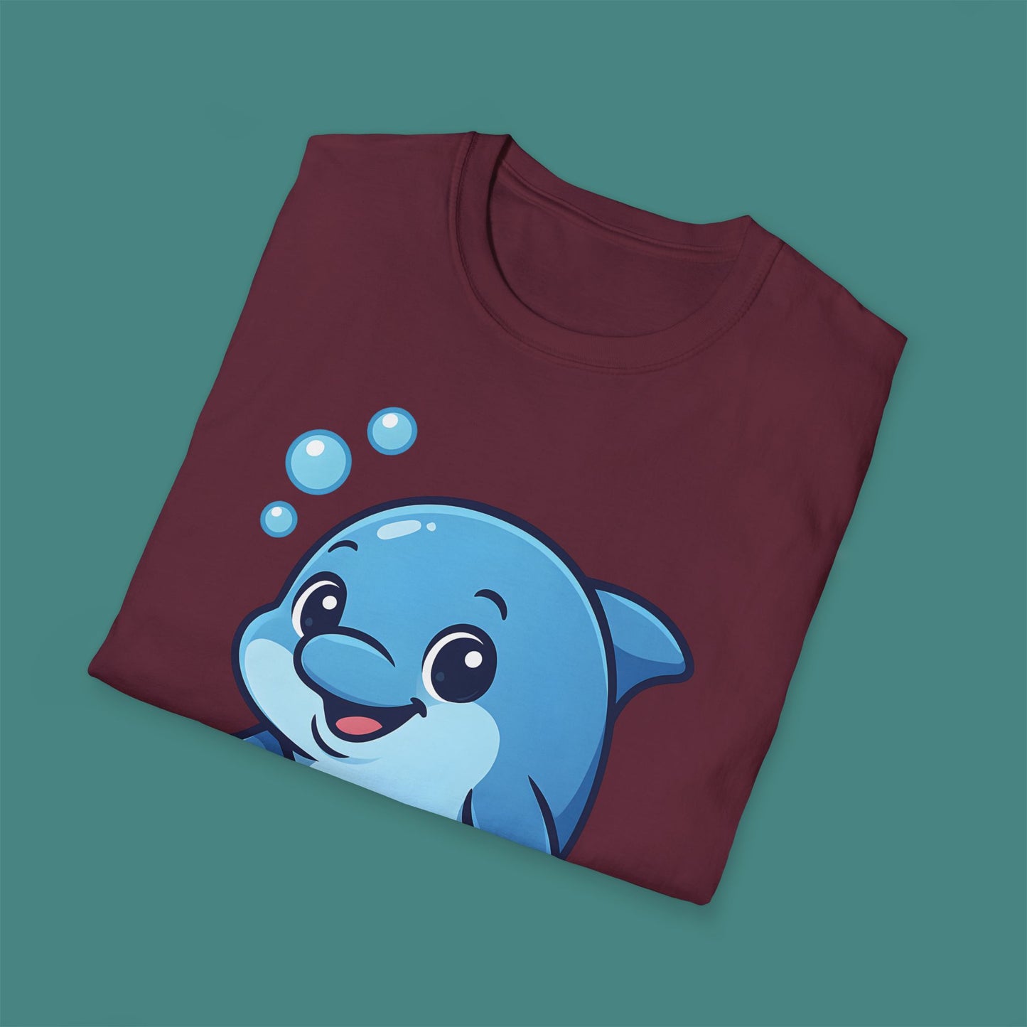 Cartoon Cute Dolphin Unisex T-Shirt