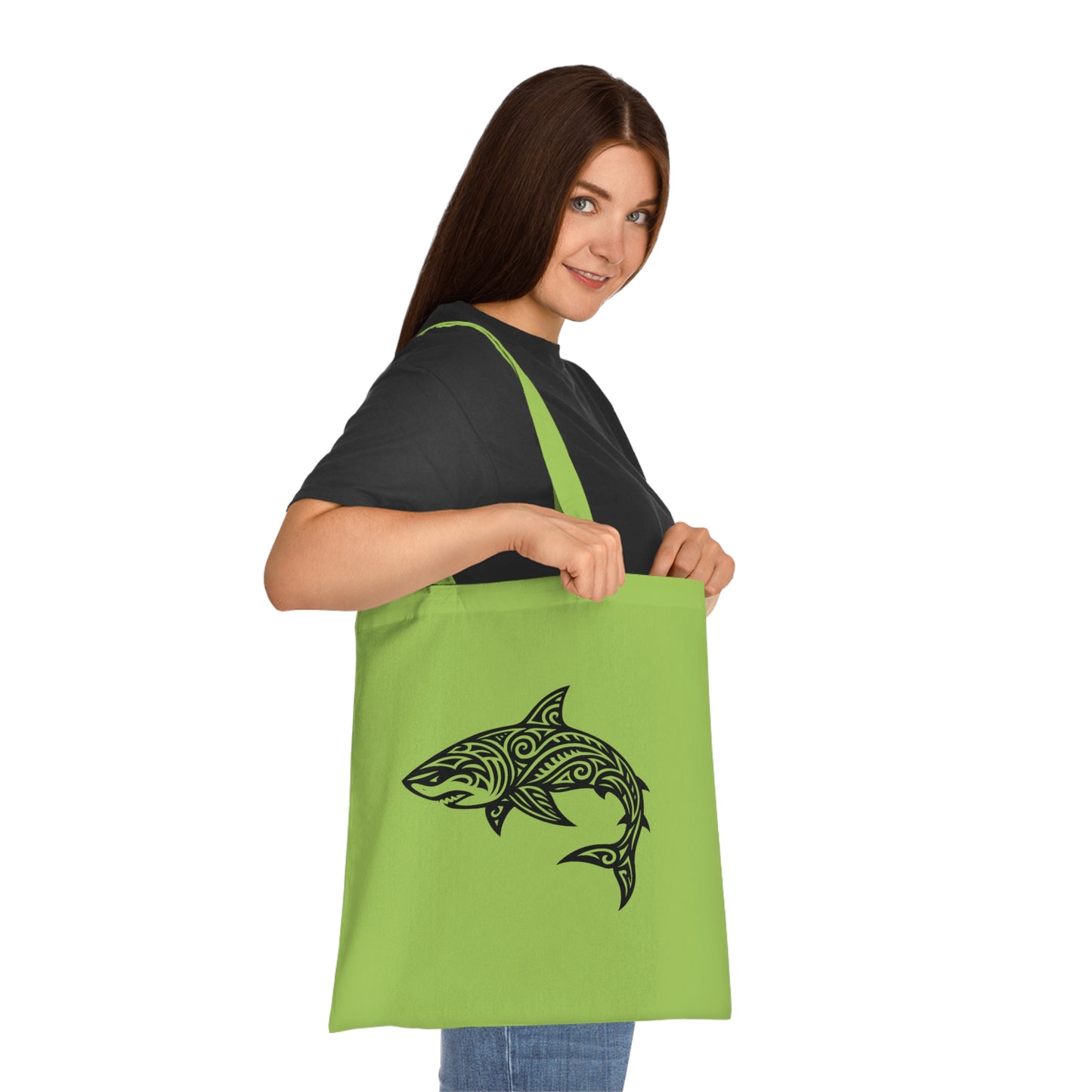 Tribal Tattoo Shark Tote Bag