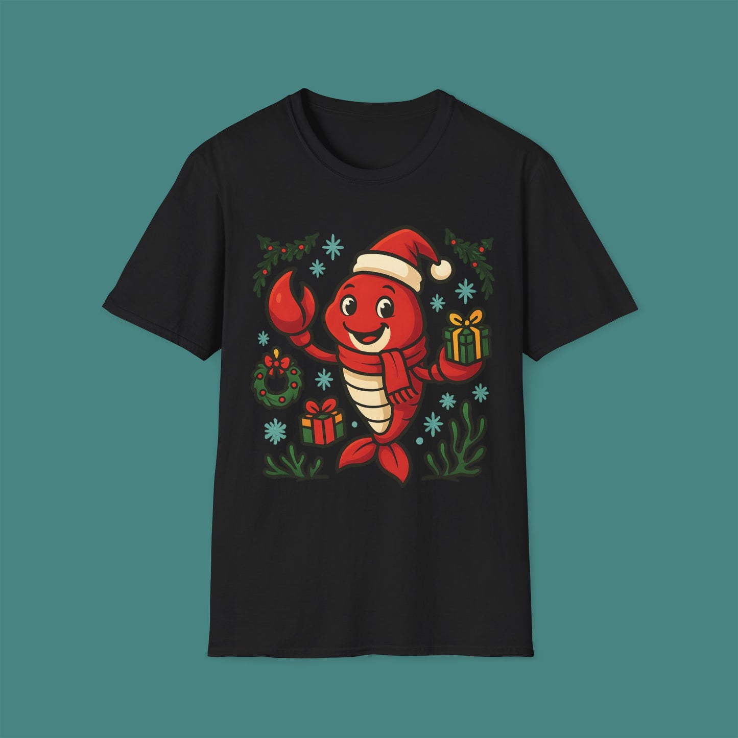 Christmas Lobster Unisex T-Shirt
