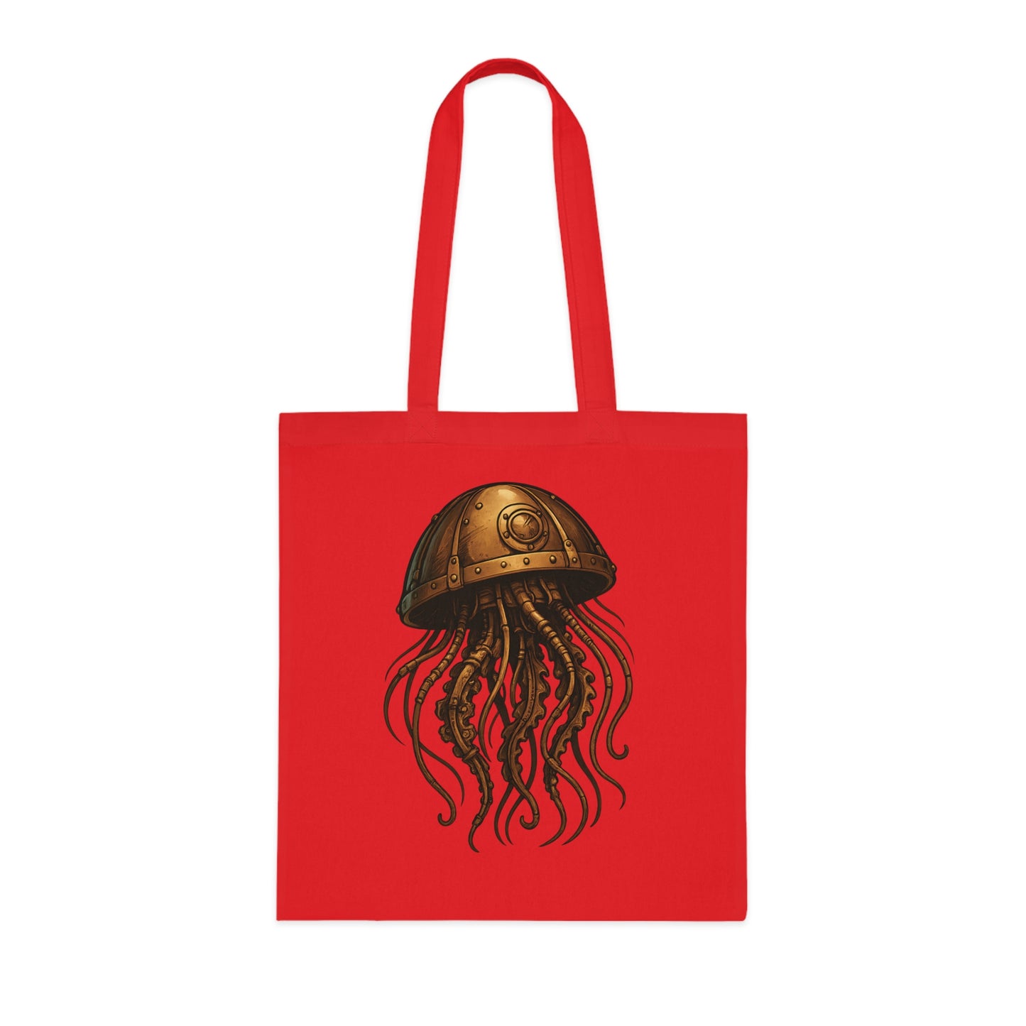 Steampunk Mechanical Jellyfish Tote Bag