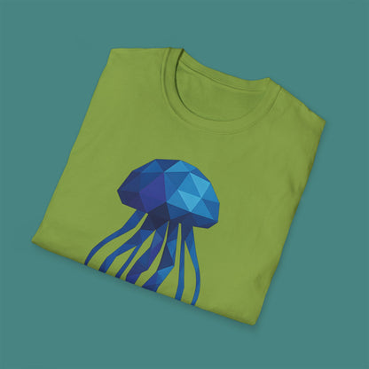 Geometric Polygon Jellyfish Unisex T-Shirt
