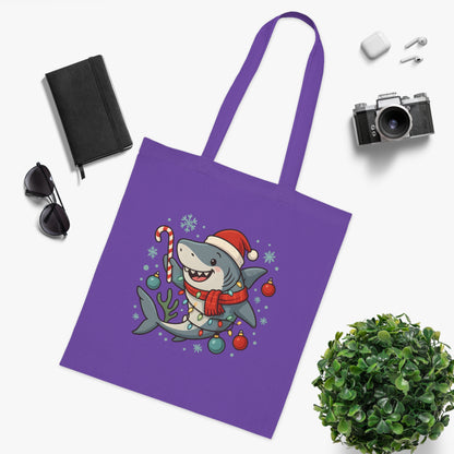 Christmas Shark Tote Bag