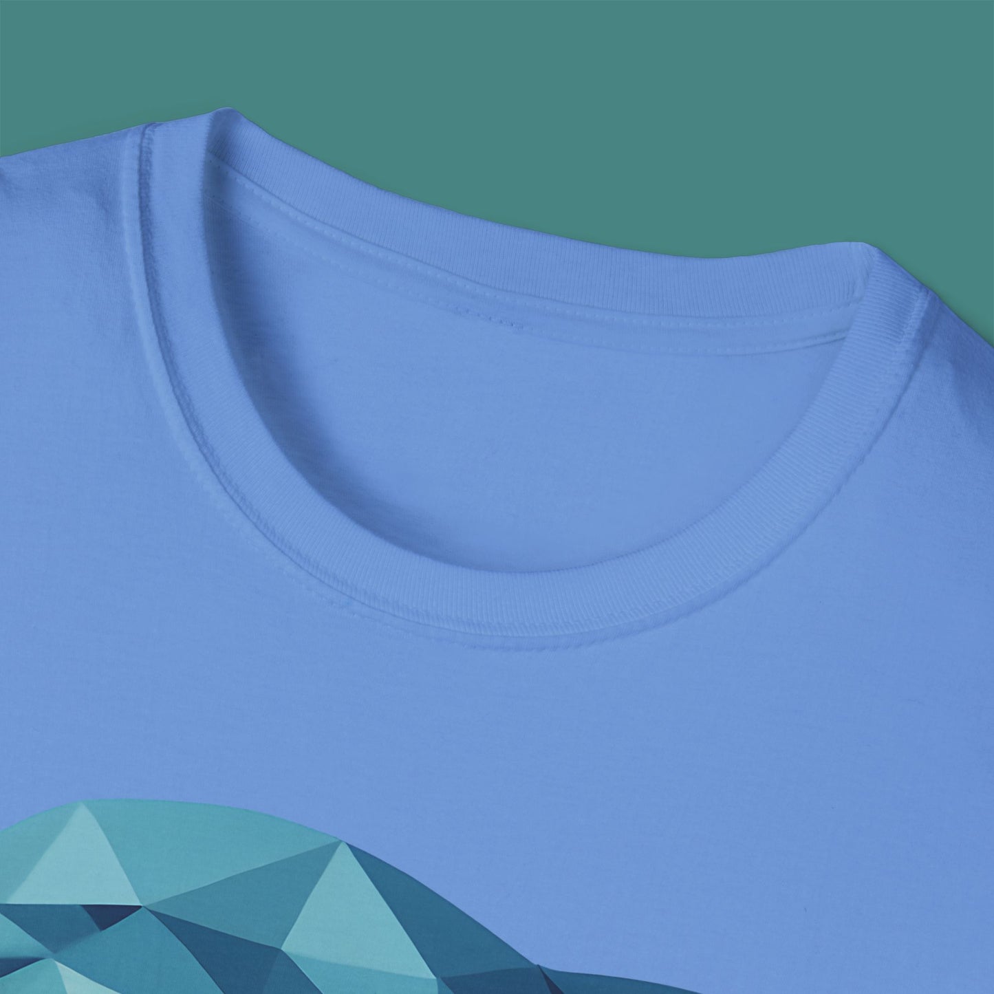 Geometric Polygon Dolphin Unisex T-Shirt