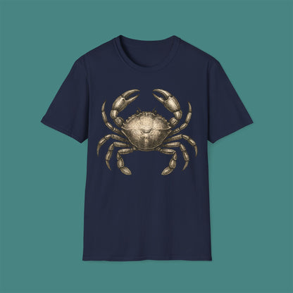 Vintage Etching Crab Unisex T-Shirt