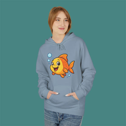 Cartoon Cute Fish Fleece Unisex Hoodie