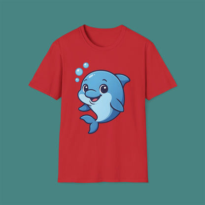 Cartoon Cute Dolphin Unisex T-Shirt
