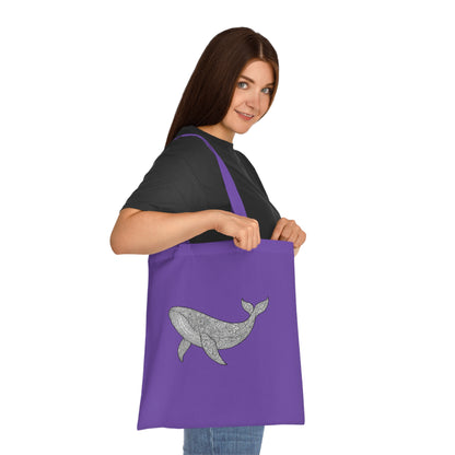 Intricate Mandala Whale Tote Bag