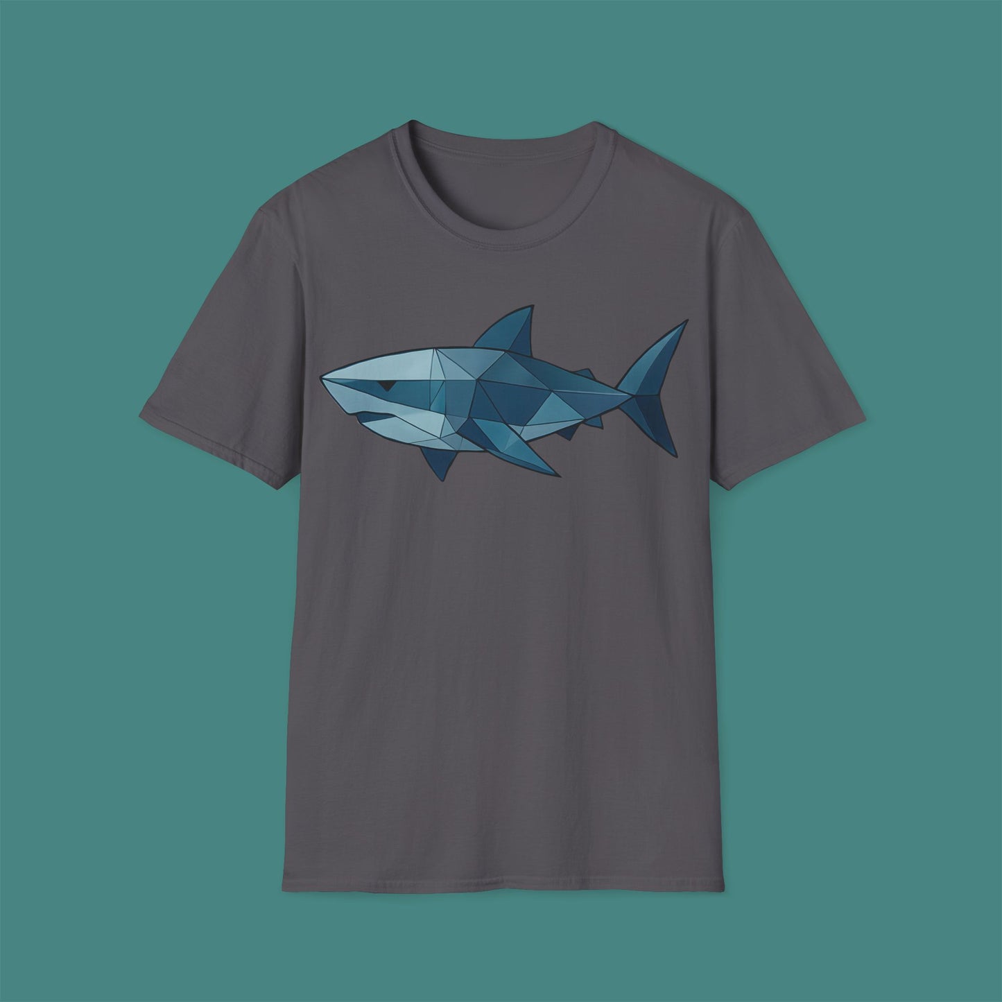 Geometric Polygon Shark Unisex T-Shirt