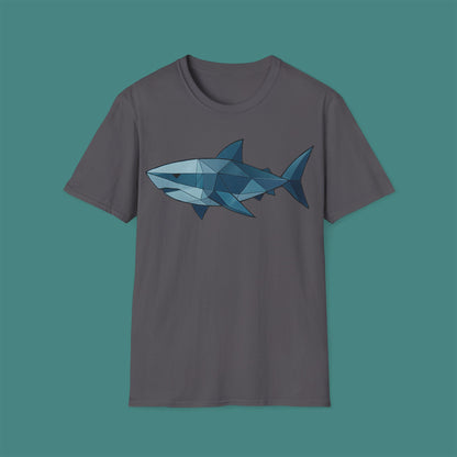 Geometric Polygon Shark Unisex T-Shirt