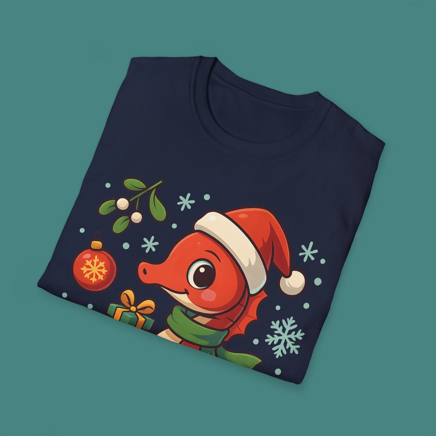 Christmas Seahorse Unisex T-Shirt