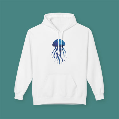Geometric Polygon Jellyfish Fleece Unisex Hoodie