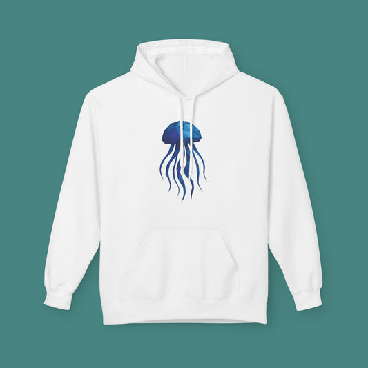 Geometric Polygon Jellyfish Fleece Unisex Hoodie