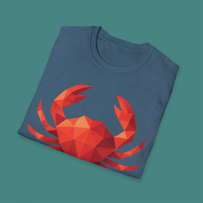 Geometric Polygon Crab Unisex T-Shirt