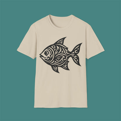 Tribal Tattoo Fish Unisex T-Shirt