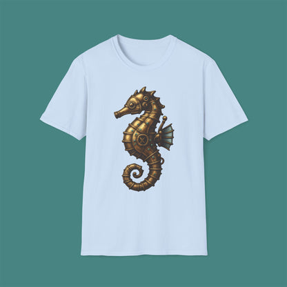 Steampunk Mechanical Seahorse Unisex T-Shirt